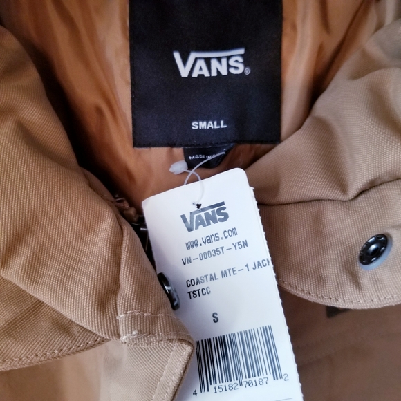 Vans Coastal MTE Jacket  womens tan parka coat barn workwear winter  NEW S small - Picture 9 of 12